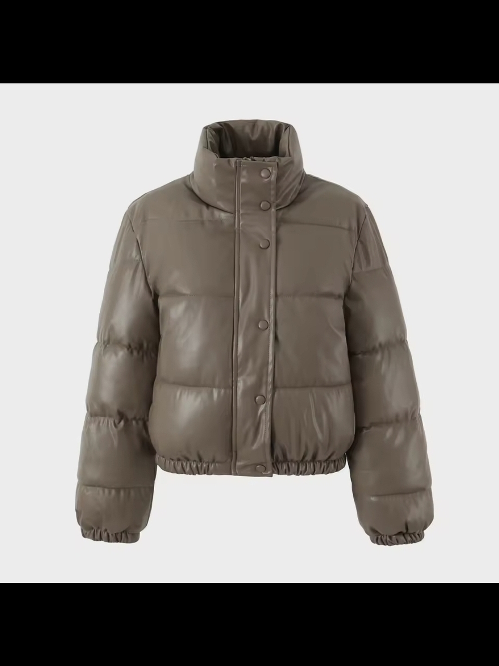 Leather Puffer Jacket